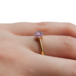 ANILLO CON ZAFIRO ROSA COLECCIÓN FLEUR D´ÉTÉ