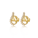 ARETES GOTA CZ MITAD