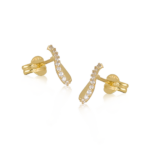 ARETES GOTA CZ MITAD